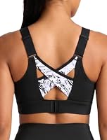 Yvette – Yvette bedruckter Sport BH Starker Halt verstellbar,09PTAF,S