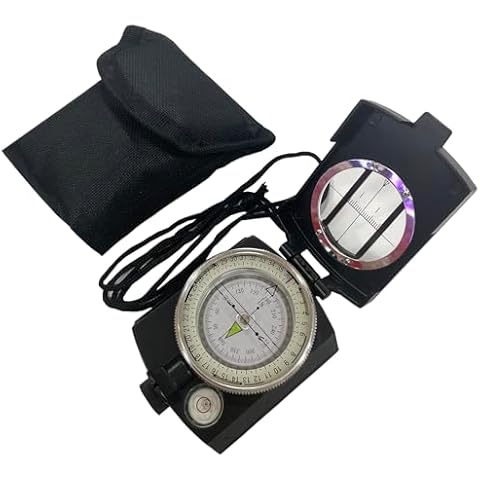 Military Compass, JYEASTZ Compass Military Grade for Hiking Survival, Waterproof Durable Boy Scout Compass Lensatic Compasses Multifunctional Outdoor Compass for Hunting Camping (Black) Cover
