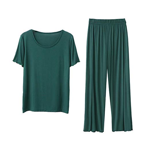 Traje De Servicio A Domicilio De Manga Corta SeñOras Sueltas Pijamas De...