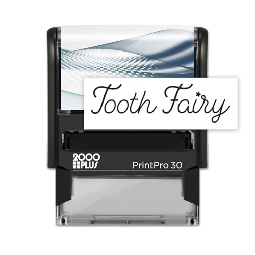 Tooth Fairy Signature Stamp / 2000 Plus Self Inking Rubber Stamp/Black Imprint/Tooth Fairy Present/Made in The USA
