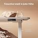 Desktronic Homeone Höhenverstellbarer Schreibtisch 160 × 80 cm – Elektrischer Schreibtisch Mit...