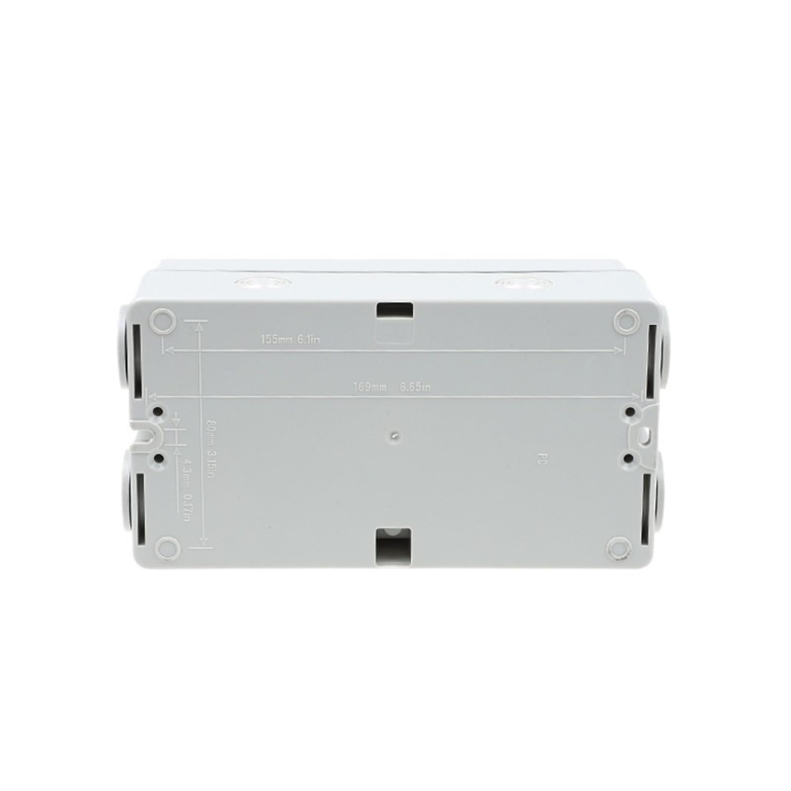 COKYIS Interrupteur d'isolement série DSC, boîte en Plastique Externe 32A 300V-1200V DC, Interrupteur de Charge photovoltaïque (Size : 2P 16A/1000V)