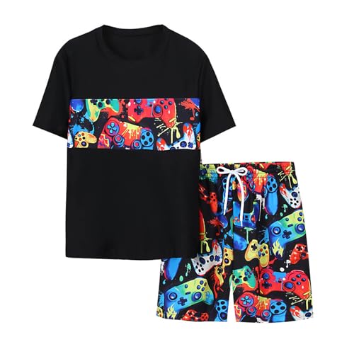 Maillot de bain garçon avec chapeau motif dinosaure