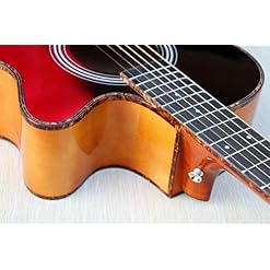 KEPOHK 40 pouces guitare électrique épicéa Surface basse simple bois panneau latéral arrière lumière guitare folklorique… - Les Beatles, Paul McCartney, John Lennon, RIngo Starr, George Harrison KEPOHK 40 pouces guitare électrique épicéa Surface basse simple bois panneau latéral arrière lumière guitare folklorique… – Image 5