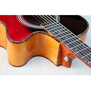 KEPOHK 40 pouces guitare électrique épicéa Surface basse simple bois panneau latéral arrière lumière guitare folklorique… - Les Beatles, Paul McCartney, John Lennon, RIngo Starr, George Harrison KEPOHK 40 pouces guitare électrique épicéa Surface basse simple bois panneau latéral arrière lumière guitare folklorique… – Image 5