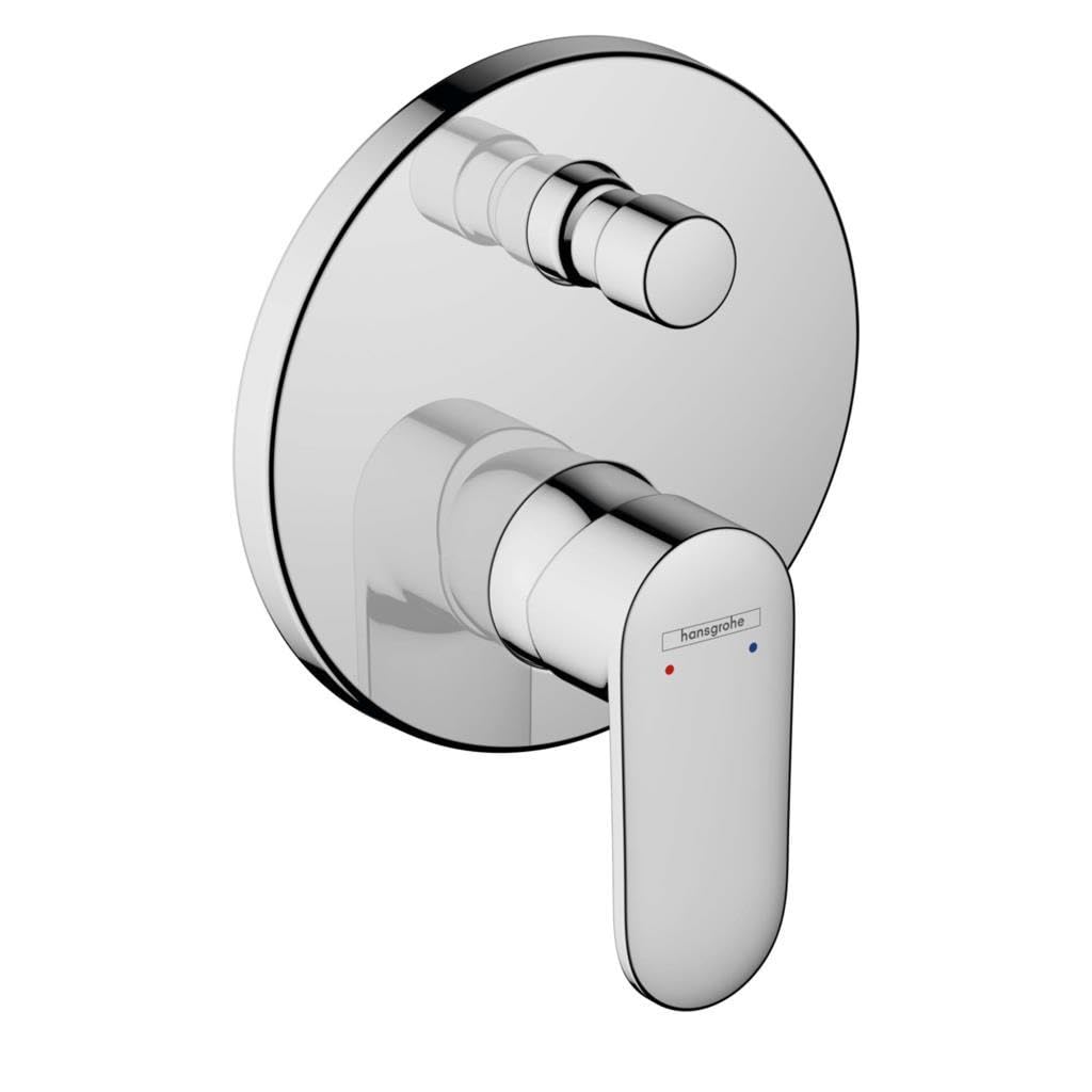 hansgrohe Vernis Blend - Rubinetto per vasca da bagno incasso per 2 utenze, Miscelatore monocomando per vasca per iBox universal, cromo, 71466000