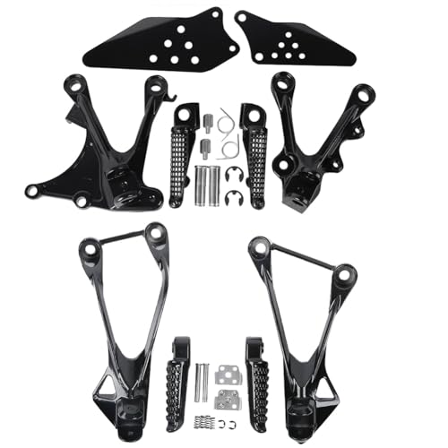 Motorcycle Front Rear Passenger Foot Pegs Bracket for Kawasaki Ninja ZX6R 2005-2008, ZX636 2005-2006