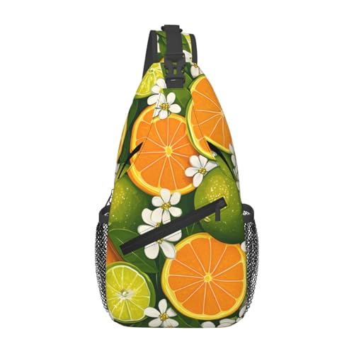 Mochila cruzada ligera para mujer y hombre color naranja miniatura 1