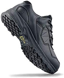 Shoes for Crews Piston Low, Men's, Women's, Unisex Soft Toe Slip Resistant Work Shoes, Water Resistant, Black, Men's 9.5 / Women's 11 Wide | Image 7