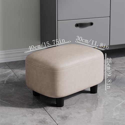 Banco de extremo de cama para limpiabotas y taburete de entrada corto 4