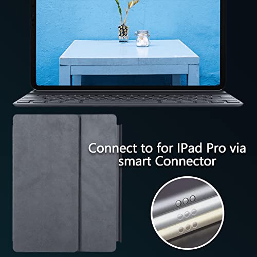 Wireless Smart Keyboard For Ipad Pro, 12.9In Portable Tablet Intelligent Carrying Foldable Ultra-Slim Keyboard With 64 Keys For Ipad Pro 2Nd Generation & 1St Generation #TOP3