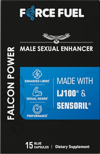 Herbal Supplement Sex Pills for Men Last Longer in Bed and Enhance Erection Sensitivity Includes Lab-Tested LJ100 Tongkat Ali & Sensoril Ashwagandha 5 Doses for Men Aged 25-60 Falcon Power