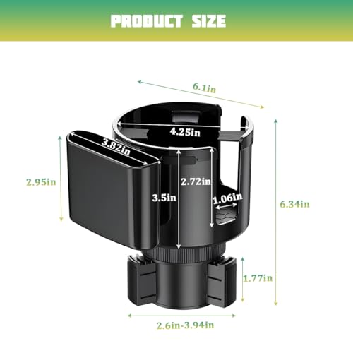 Expansor para portavasos de carro 2 en 1 ajustable miniatura 2