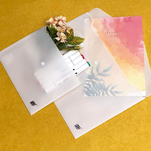 PASTA COM BOTÃO HORIZONTAL A3 - Transparente