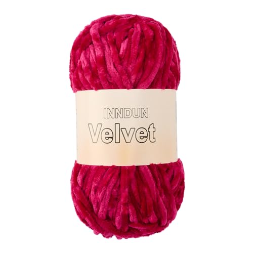 Image of Soft Velvet Chenille Yarn for Crocheting, Super Bulky Yarn for Blankets | Fluffy, plush yarn for crochet and knitting blankets, amigurumi, cushions and handmade gifts for cozy DIY projects.