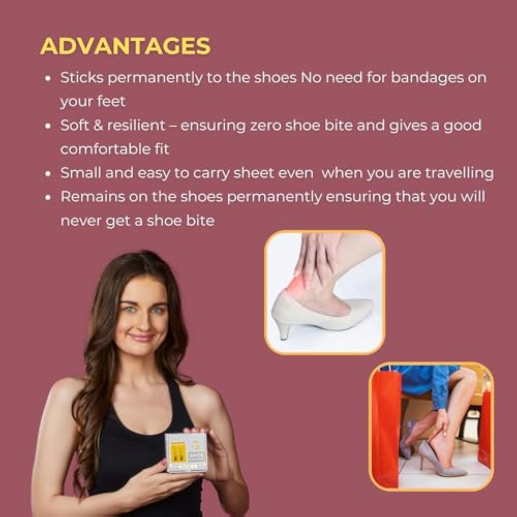 Shoe Bite Protector Pads: Skin-Friendly Foam Pads for Comfort