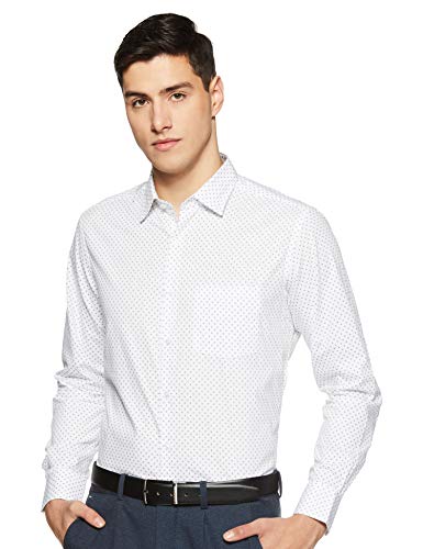 Image of Diverse Men's Cotton Printed Full Sleeve Regular Formal Shirt