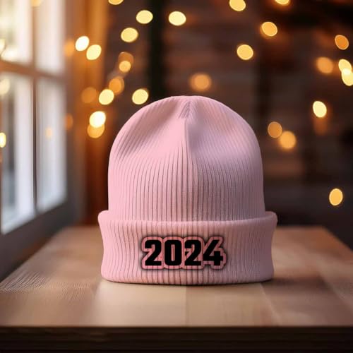 Bonnet 2024 à revers rose protégeant efficacement du froid - 2
