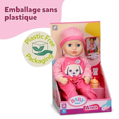 Poupée corps en tissu doux Baby Annabell Anna, le premier bébé à câliner pour enfant d'un an - 6