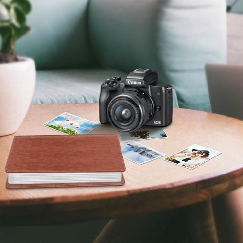 Fintie Photo Album for 4x6 Photos - 112 Pockets Vegan Leather Cover Memory Albums Book for Birthday Family Anniversary Vacation Pictures (Vintage Brown)