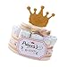 Torta Pannolini Prima Infanzia Corona da Principessa Bimba, Idea Regalo Originale Nascita Neonata (Torta da 15 Pannolini)
