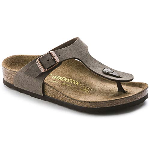 Birkenstock Unisex Kid's Sandals, Nubuck Mocca, 13 UK Child Narrow