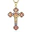 A06-Crucifix Necklace - Golden