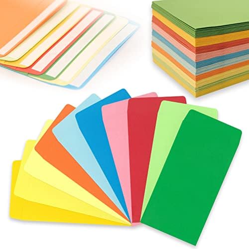 Envelopes 3.5 x 6.5 Inches for Cash Saving Budgeting Checks Coins Tickets Jewelry Seed(80Gsm Thin)