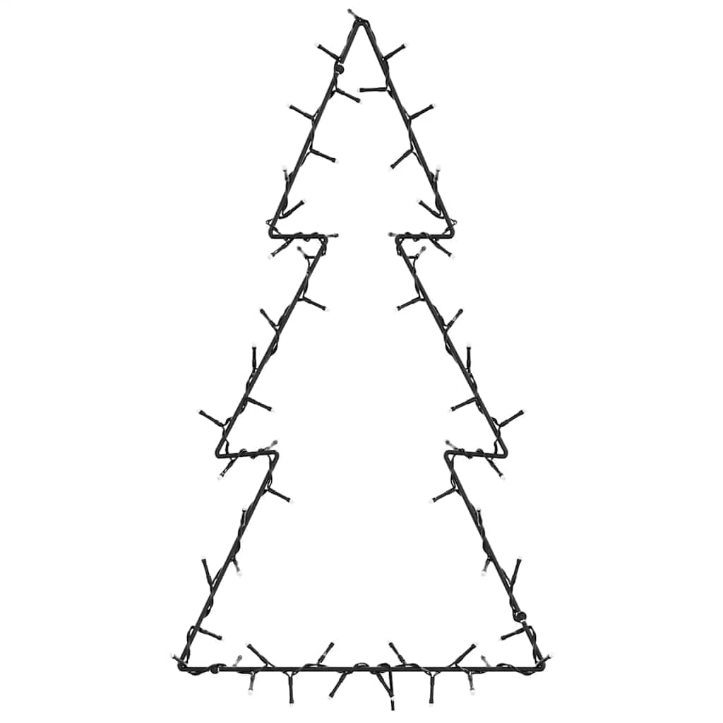 Éclairage de Noël - Silhouette d'arbre de Noël avec 80 LED - 8 effets lumineux - Port USB - Résistant aux intempéries IP44 - Idéal pour fenêtre, intérieur et extérieur