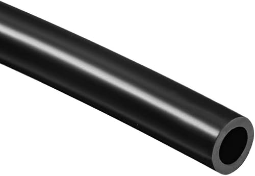 uxcell Silicone Tubing 5/16"(8mm) ID X 1/2"(12mm) OD 3.3ft(1m) Silicone Rubber Tube Air Hose Pipe for Pump Transfer Black