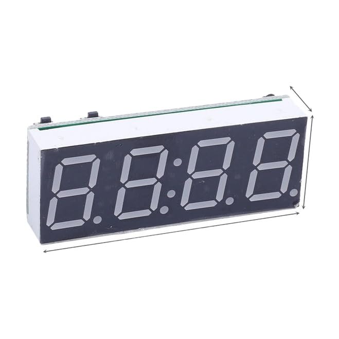 Red Digital Clock 4Bit LED Electronic Clock Display Module Date Display Thermometer Voltmeter Real Time Clock