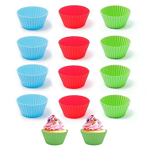 Pirottini in Silicone fodere per Cupcake riutilizzabili stampi per Muffin antiad