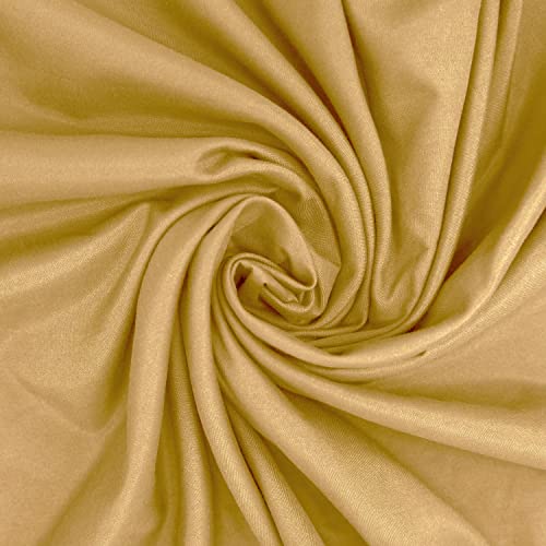 Ramesses Quilted Tailored Bed Skirt With Classic 14" Length Drop For Bedroom- Polyester Blended Thick Bed Skirt- Sagging Sense Enhanced，Anti-Wrinkle, Fade Resistant Dust Ruffle (Yellow, Queen) #TOP3