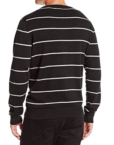 IZOD Men's Road Trip Fine Gauge Striped V-Neck Sweater2