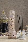 Carry Me Hand Carved Soapstone Incense Stick Holder | Candle Burner | Tea Light Stand. Elephant Jaal