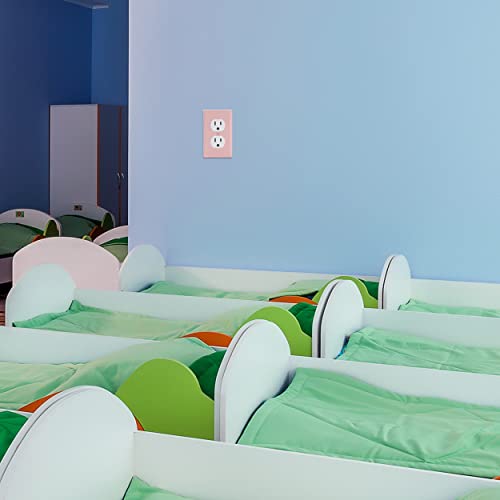 Bates- Duplex Receptacle Wall Plates, 2 Pack, Pink, Electrical Outlet Cover Plates, Electric Outlet Cover, Wall Outlet Cover, Outlet Plate, Outlet Wall Plate, Wall Outlet Cover Plate #TOP6