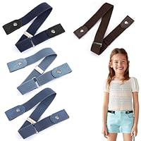 ZWWOGE 4 Pezzi Cintura Elastica Senza Fibbia, Cintura Senza, Cintura Invisibile, Fibbia per Jeans Vestito Pantaloni Gonne Cintura Regolabile Cintura Unisex,Cintura Senza Fibbia Buckless Belt