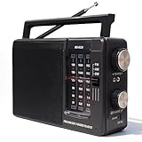 Excelente recepción y radio multibanda: gracias a su potente chip DSP, disfruta de una recepción nítida gracias a la radio FM (87-108 MHz) y la onda media (520-1710 kHz), con la antena telescópica extensible de 49,5 cm. Nuestra radio transistor funciona con pilas permite la recepción de noticias, música, deportes u otras estaciones de radio populares. Radio de onda media ideal como radio senior, fácil de usar.