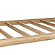 Relaxdays Schuhbank Bambus f. 4 Paar Schuhe, gepolsterte Sitzbank f. 2 Personen, gemütliche Garderobenbank, natur-grau, 36 x 100 x 45 cm