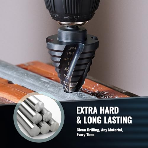 ZELCAN Titanium Step Drill Bit Set