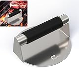 ELYXKY Smash Burger Press, 5.5 Inch Heavy-Duty 304 Stainless Steel Patty Maker with Comfortable Handle - for Perfect Smash Burgers, Ground Beef, Sausage & Homemade Patties—Gift Exchange Ideas