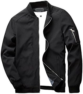 URBANFIND Men's Lightweight Windbreaker Softshell Sportswear Bomber Jacket US L Grey