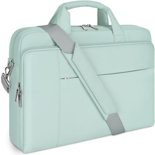 DOMISO 15,6 Pulgada Maletin Ordenador Portatil Funda Bolsa portatil Impermeable para 15.6' ASUS ZenBook Chromebook 15/HP Pavilion 15 Envy 15/Ideapad ThinkPad/Legion 5 Gen 6,Verde Menta