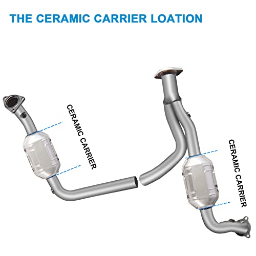 Peforway Catalytic Converter High Flow Design Direct-Fit For 1999-2007 Chevy Silverado Gmc Sierra 1500 4.3L 4.8L 5.3L(Epa Compliant) #TOP2