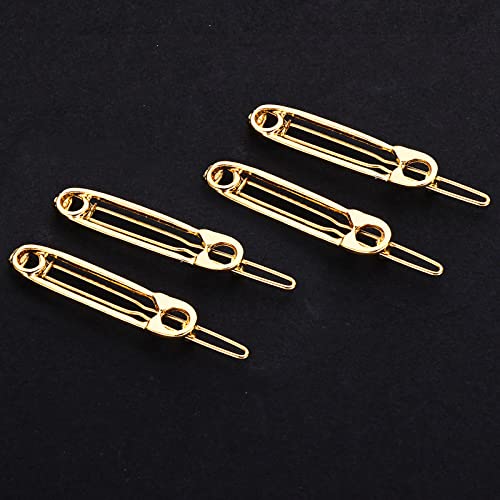 12Pcs Goth Snap Clip Silver Hair Clips For Women Girls Alloy Pin Shape Hairpin Metal Vintage Charms Hip Hop Jewelry Hair Accessories 90S Style Aesthetic Gifts For Women Girls #TOP6