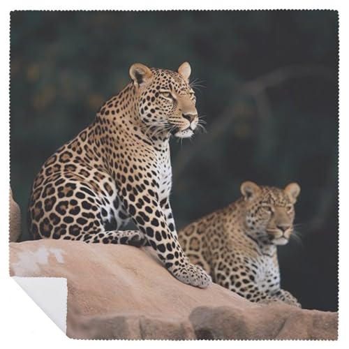 Servilletas de Tela Reutilizables con Estampado Leopardo Africano miniatura 6