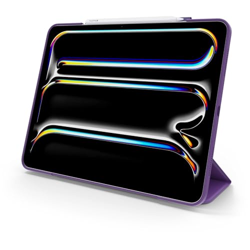 Image of OtterBox Symmetry Series Folio Case for iPad Pro 13-inch (M4 and M5) - Figment (Purple), Ultra-Sleek Design, Multiple Viewing Positions, Magnetic Sleep /Wake Cover