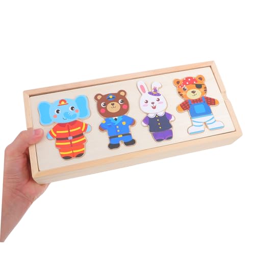 Puzzle bois habillage animaux Yardwe kit de qualité supérieure