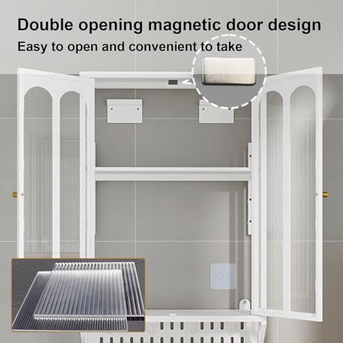 Étagère de rangement de salle de bain murale sans perforation