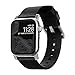 Nomad Modern Strap for Apple Watch 44mm/42mm | Black Horween Leather | Silver Hardware